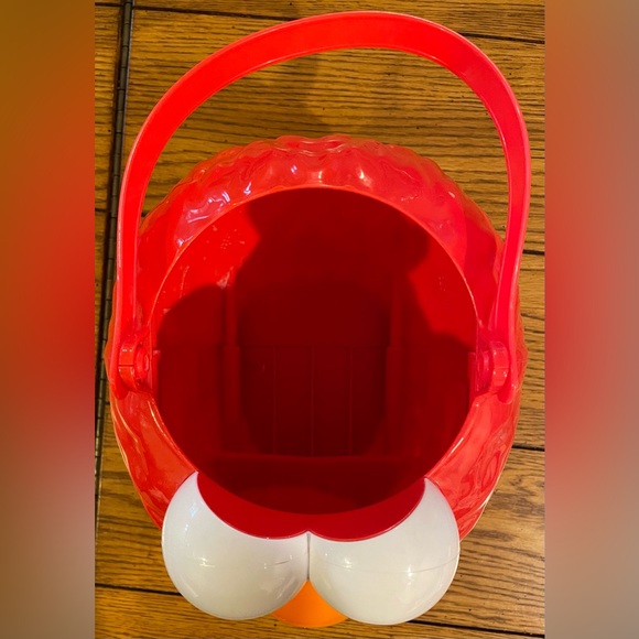 EUC Sesame Street Elmo character bucket, movable handle, open top - Picture 2 of 5